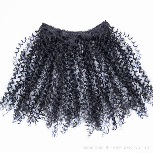 clips hair in synthetic hair extension kinky curly black color clip hair